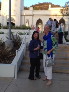 June & Susie at the Brand Library