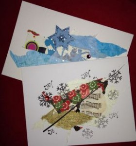 Collaged Holiday Cards 