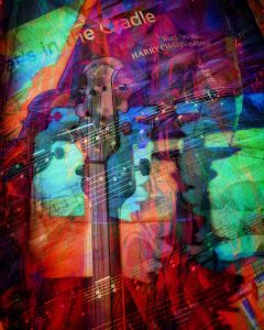 "Night Music Nostalgia", photo collage, iPad Art, iPhoneography